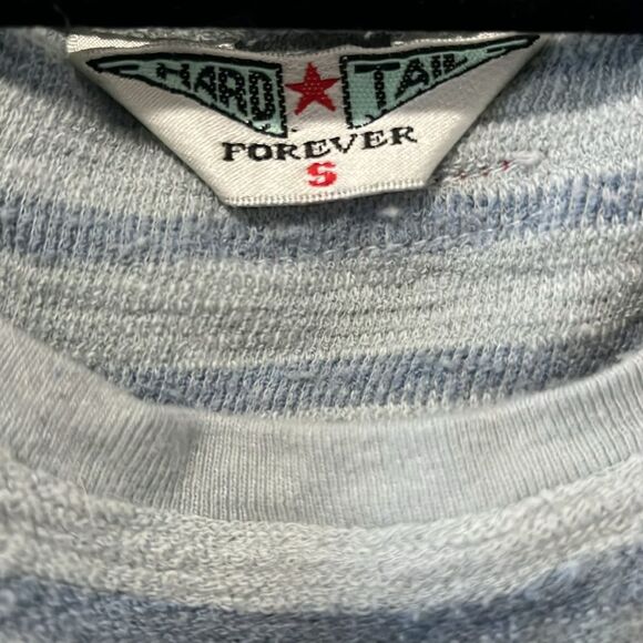 HARDTAIL Blue/Light Blue Striped Racerback Tank, Size S - Picture 2 of 7